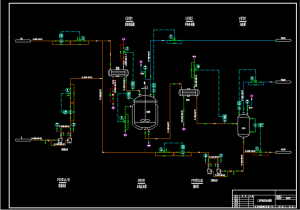 苯加氢工艺流程图PID+PFD物流数据表.dwg插图3